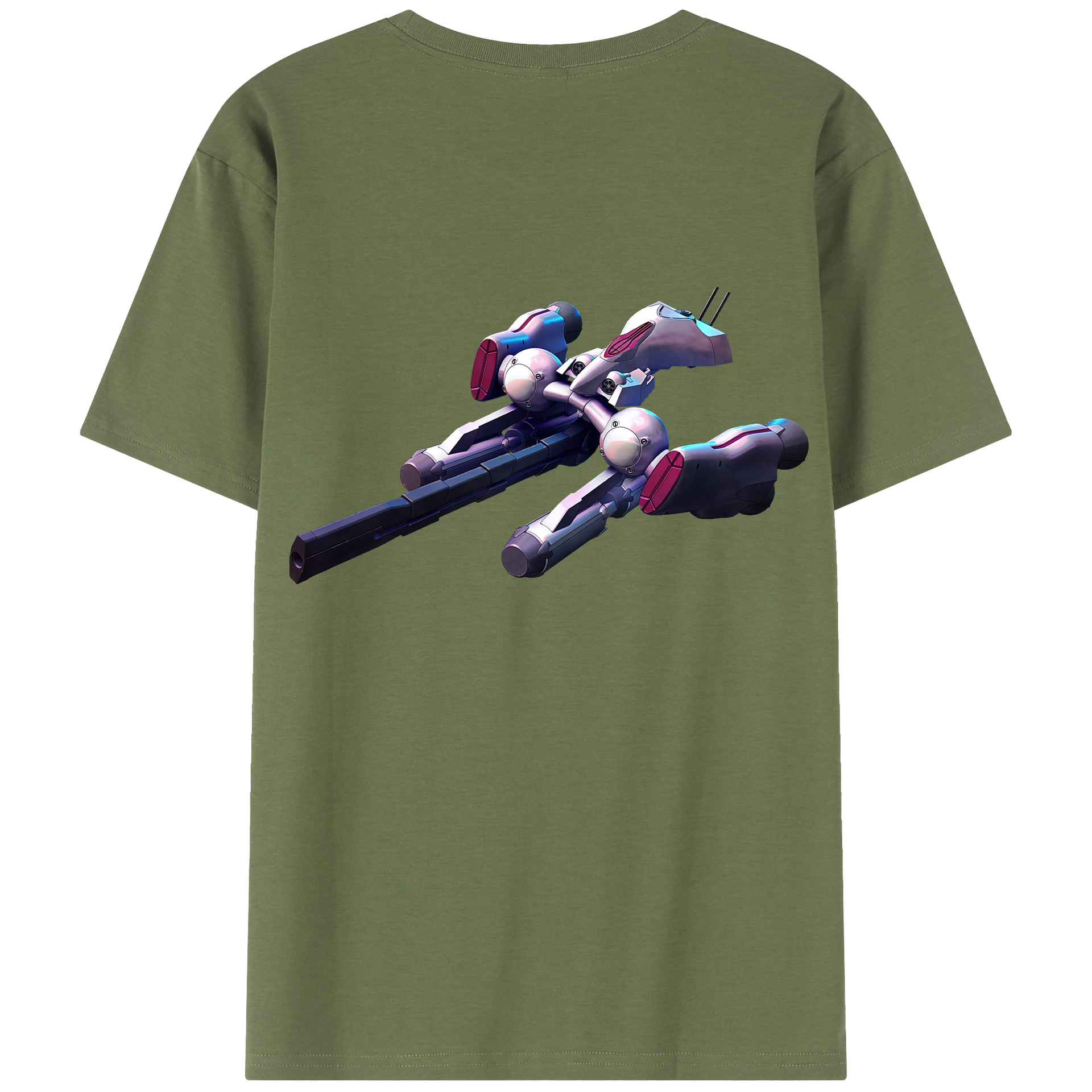 （画像用） 機動戦士ガンダム Mobile Suit Gundam 綿100％半袖Tシャツ（背面プリント）